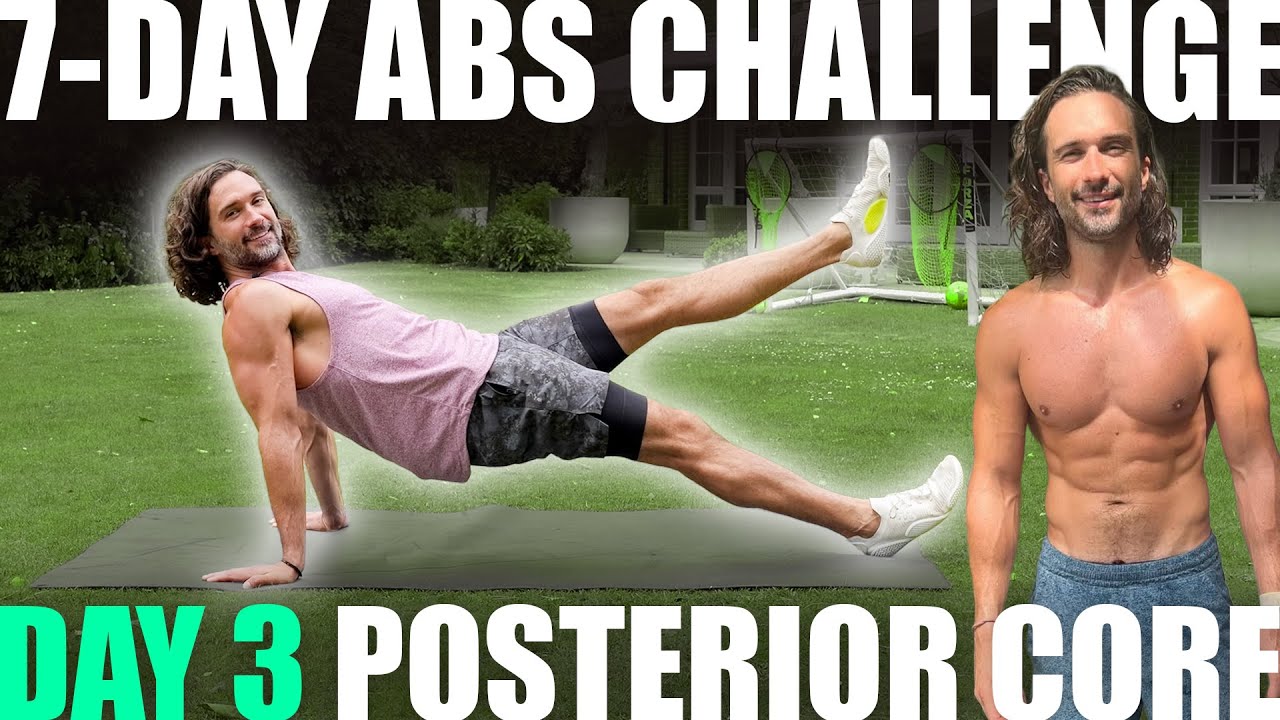 7-Day Abs Challenge Day 3: Posterior Core | Joe Wicks Workouts