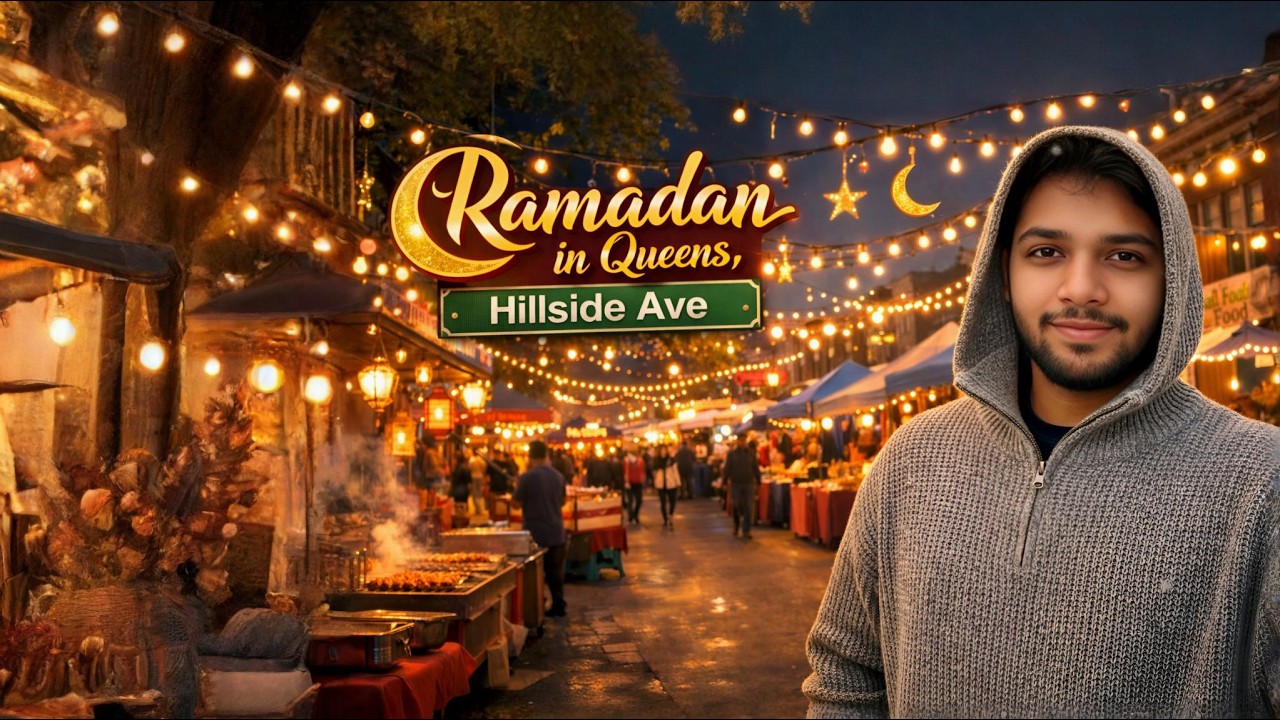 Ramadan Vibes in New York 🌙✨ Hillside Ave – Bengali Ramadan Market