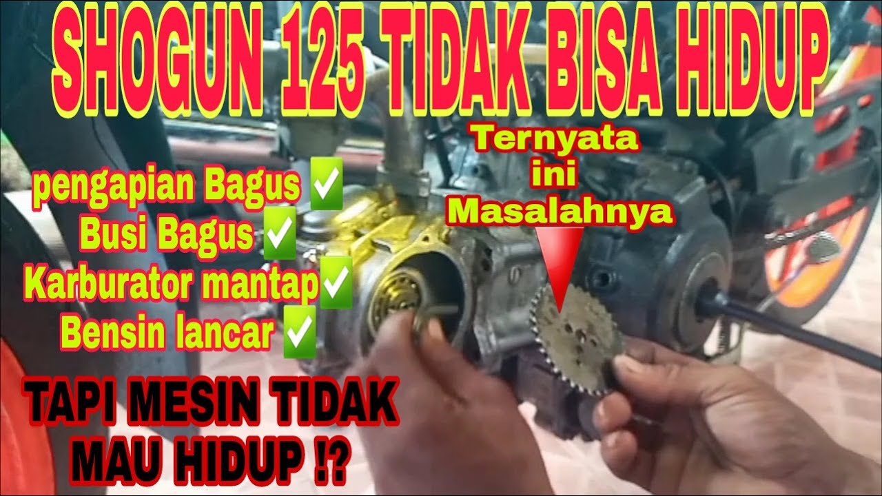 CARA MEMPERBAIKIKI SHOGUN 125 SUSAH HIDUP ATAU MATI TOTAL