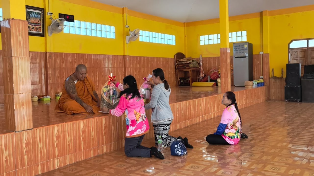 วันมาฆบูชาทำบุญถวายสังฆทานวัดห้วยบง