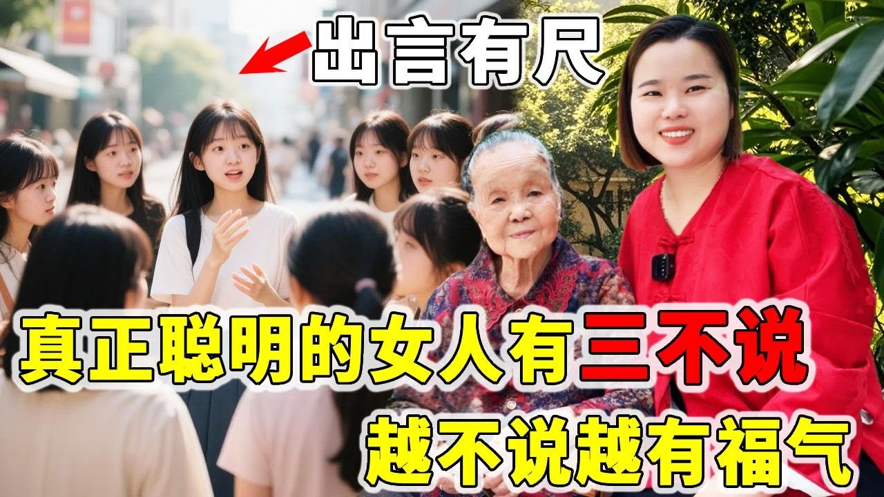 真正聪明的女人，“出言有尺，戏言有度”，一辈子有三不说，越不说越有福气