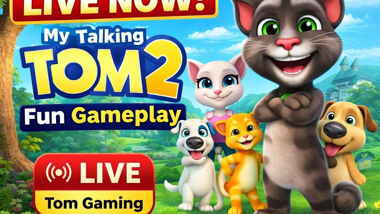 LIVE NOW! My Talking Tom 2 | Funny Gameplay 😂 | Tom Gaming