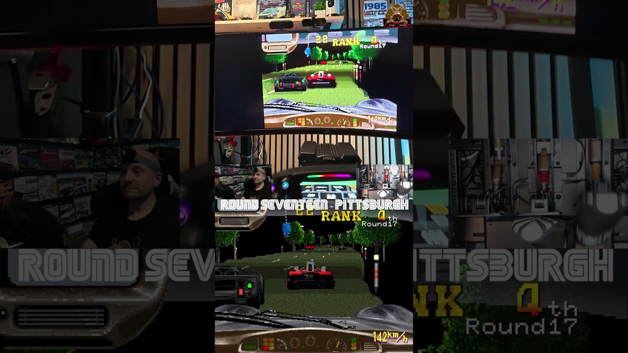 Rad Mobile Stage 17 - Classic retro racers on modern sim gear with POV 