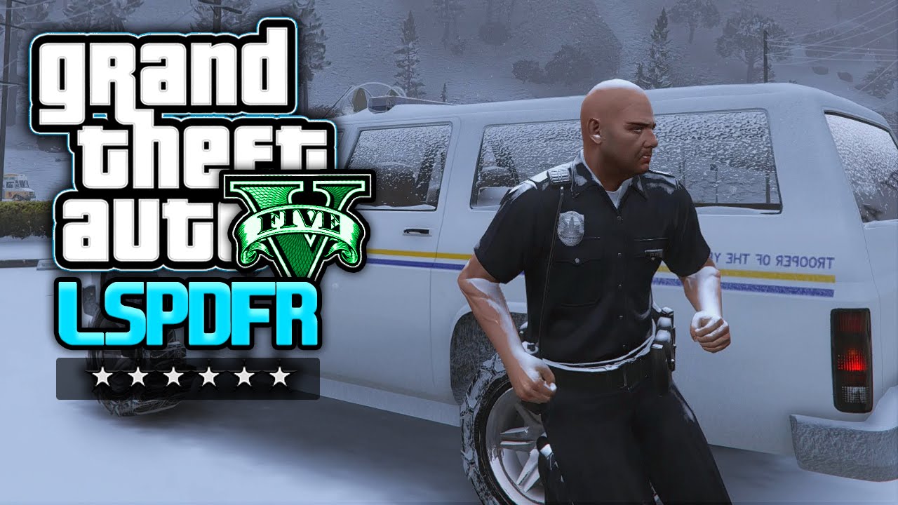 GTA 5 LSPDFR Deutsch - Mit SCHNEEKETTEN auf den Mount Chiliad (Polizei Mod)