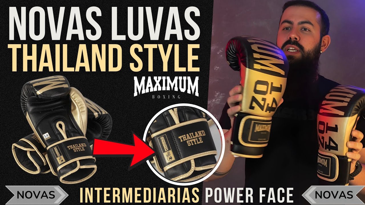 NOVAS Luvas Thailand Style POWER FACE - Luva INTERMEDIÁRIA da MAXIMUM em MICROFIBRA. Análise