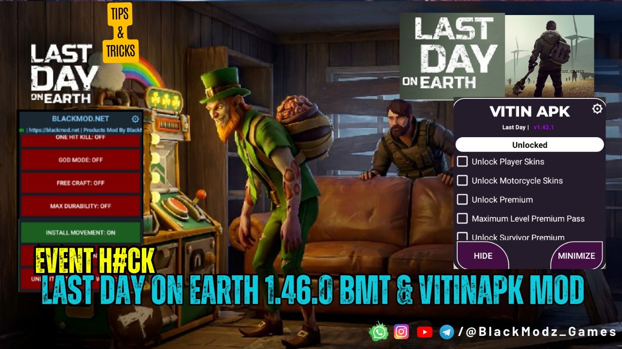 LAST DAY ON EARTH v1.46.0 BMT & VITINAPK MOD #lastdayonearthmod #ldoemodmenu