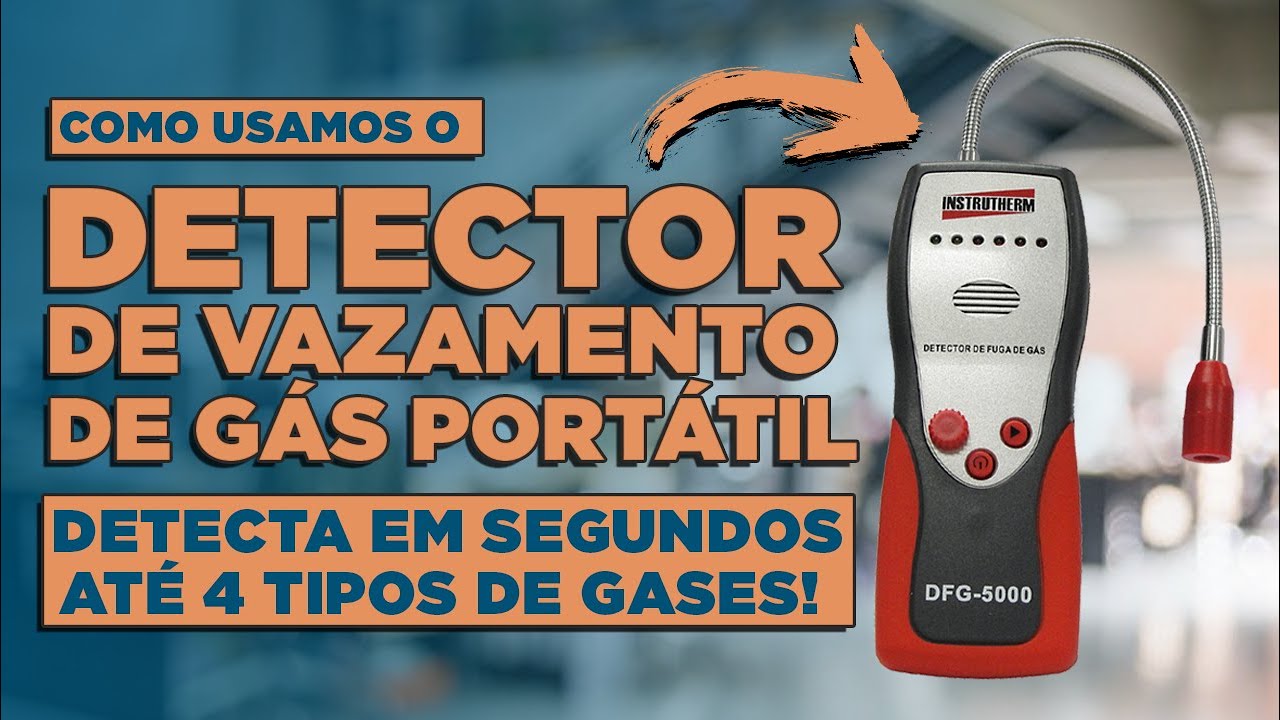 Como detectamos VAZAMENTOS DE GÁS usando o detector portátil DGF-5000.