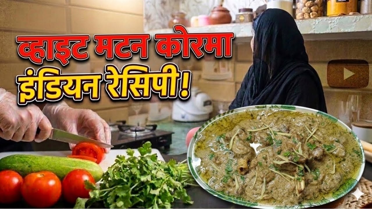 Ak baar kha liya to baar baar bsnaoge ?? Whaite motton korma recipe kaali mirch ka korma recipe 