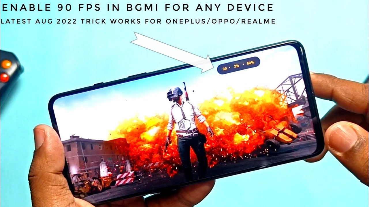 Enable 90 fps for bgmi, pubg for any device OnePlus,realme, poco: 100% working Aug 2022 trick!