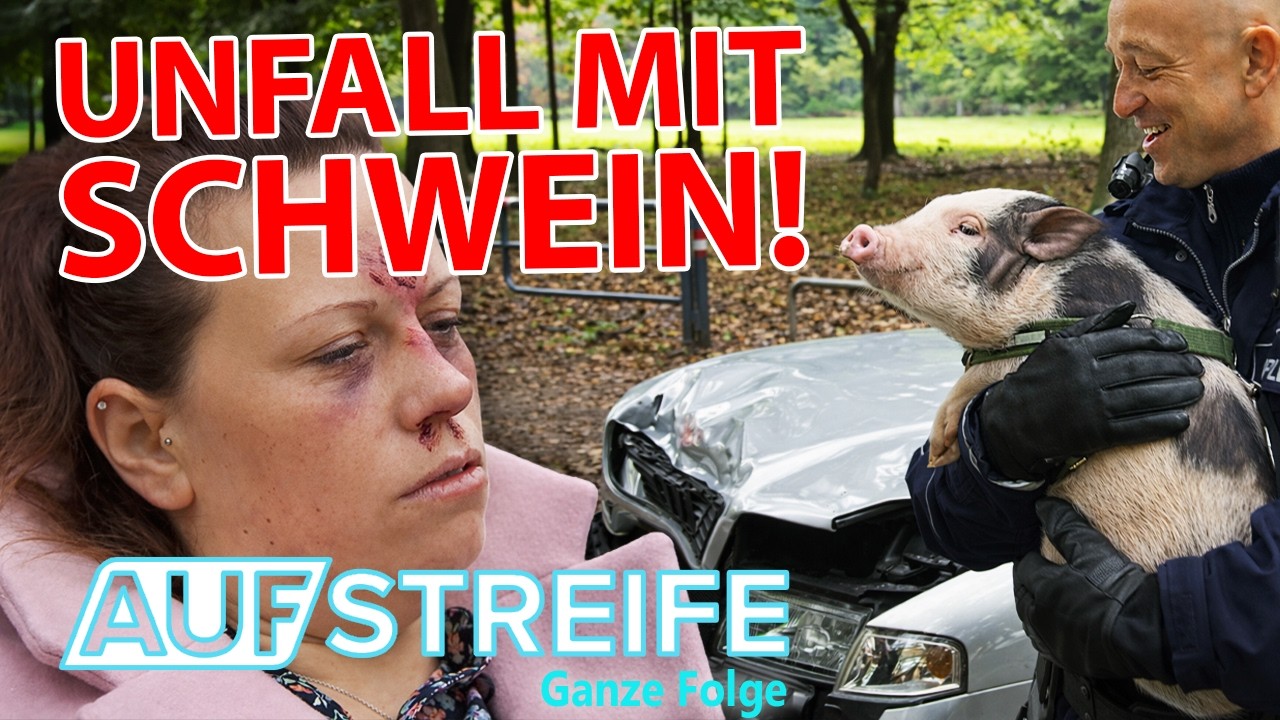 Hausschwein im Unfallauto: Exmann will sich rächen! | Auf Streife-Ganze Folge | SAT.1
