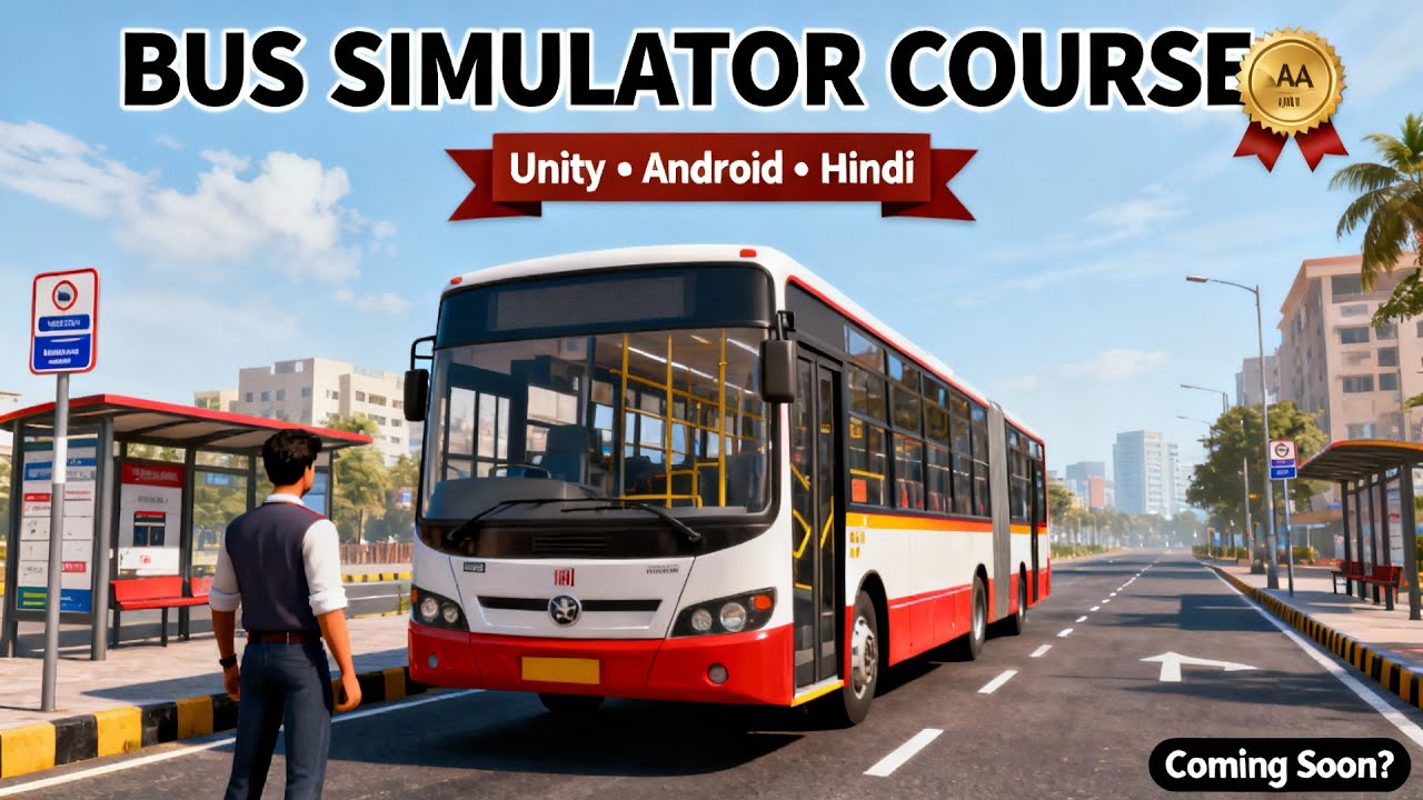 Make your own Bus Simulator Game in Unity 2026 (Complete Course)