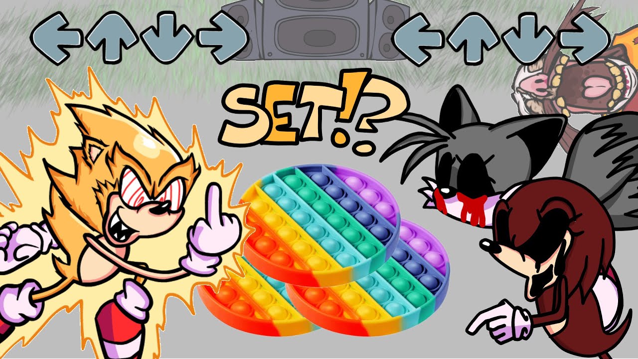 FNF Characters VS SONIC.EXE 2.0 | POP-IT Battle | FRIDAY NIGHT FUNKIN ANIMATION | Majin