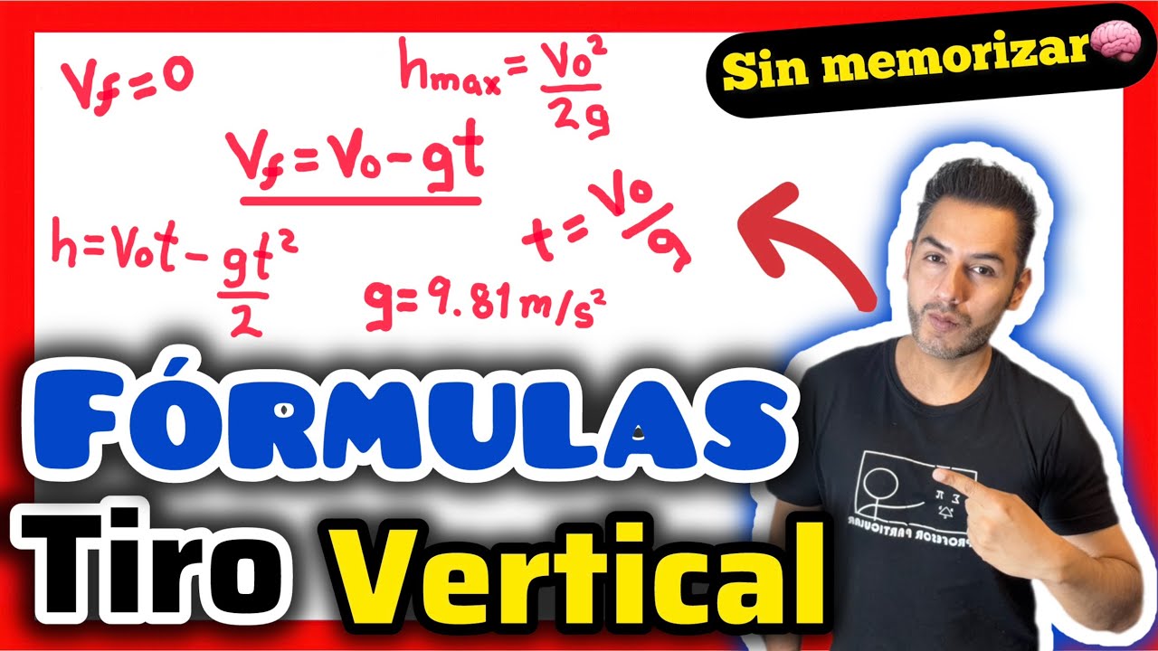 ✅TIRO VERTICAL FÓRMULAS [𝙎𝙞𝙣 𝙈𝙚𝙢𝙤𝙧𝙞𝙯𝙖𝙧 😎​🫵​💯​] Física-Cinemática