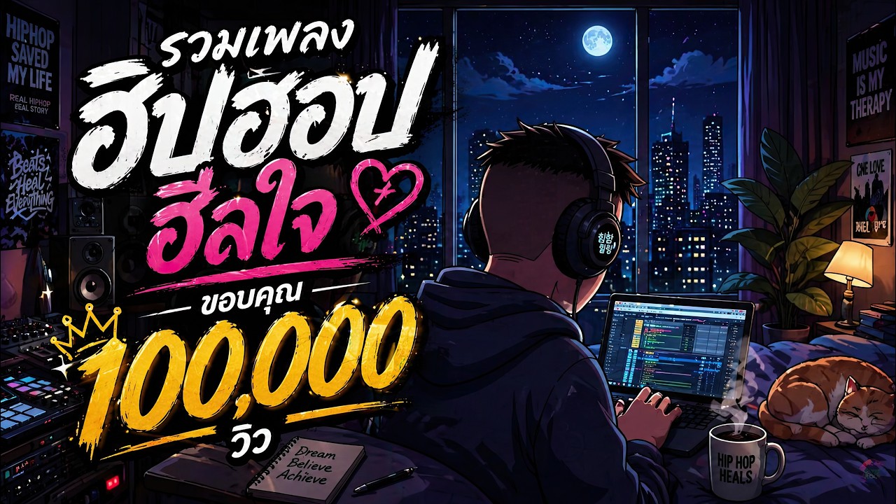 ฮิปฮอปฮีลใจ ❤️ รวมเพลงแร็พไทยเพราะๆ ฟังสบายชิลล์ๆ 1 ชั่วโมง