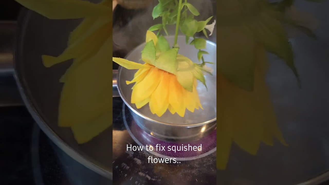 How to fix damaged artificial flowers. 