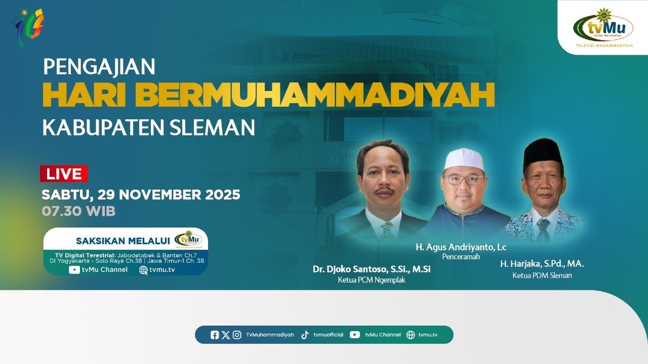 [LIVE] PENGAJIAN HARI BERMUHAMMADIYAH KABUPATEN SLEMAN