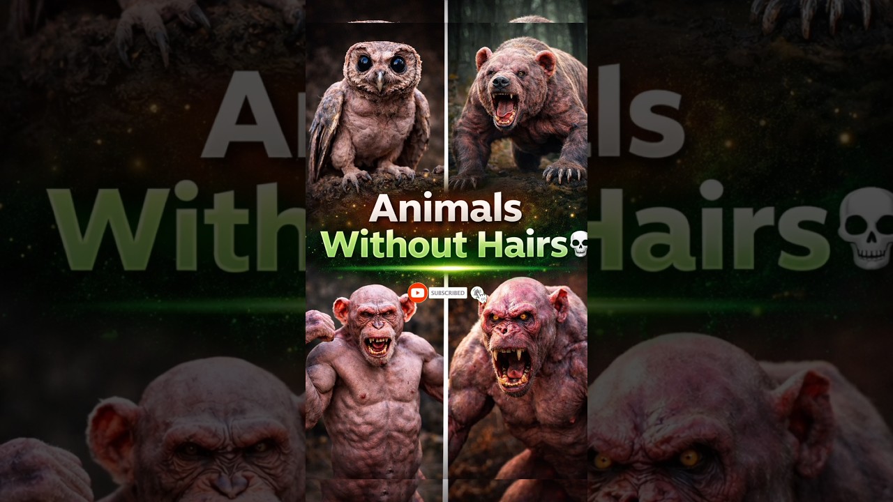 Animals Without Hairs 💀 | 