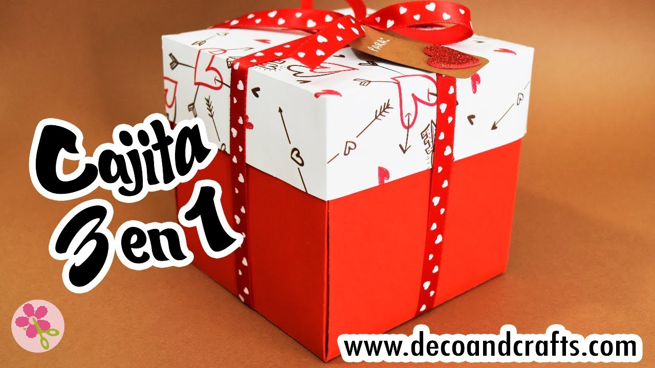 Cajita Sorpresa para San Valentin Tarjeta y album de fotos DecoAndCrafts