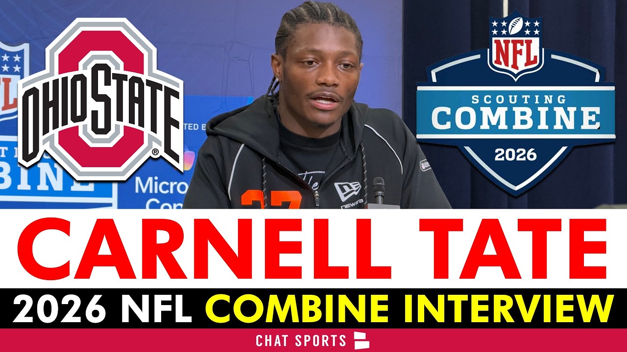 🚨Carnell Tate EXCLUSIVE NFL Press Conference At The 2026 NFL Combine | Ohio State Football News