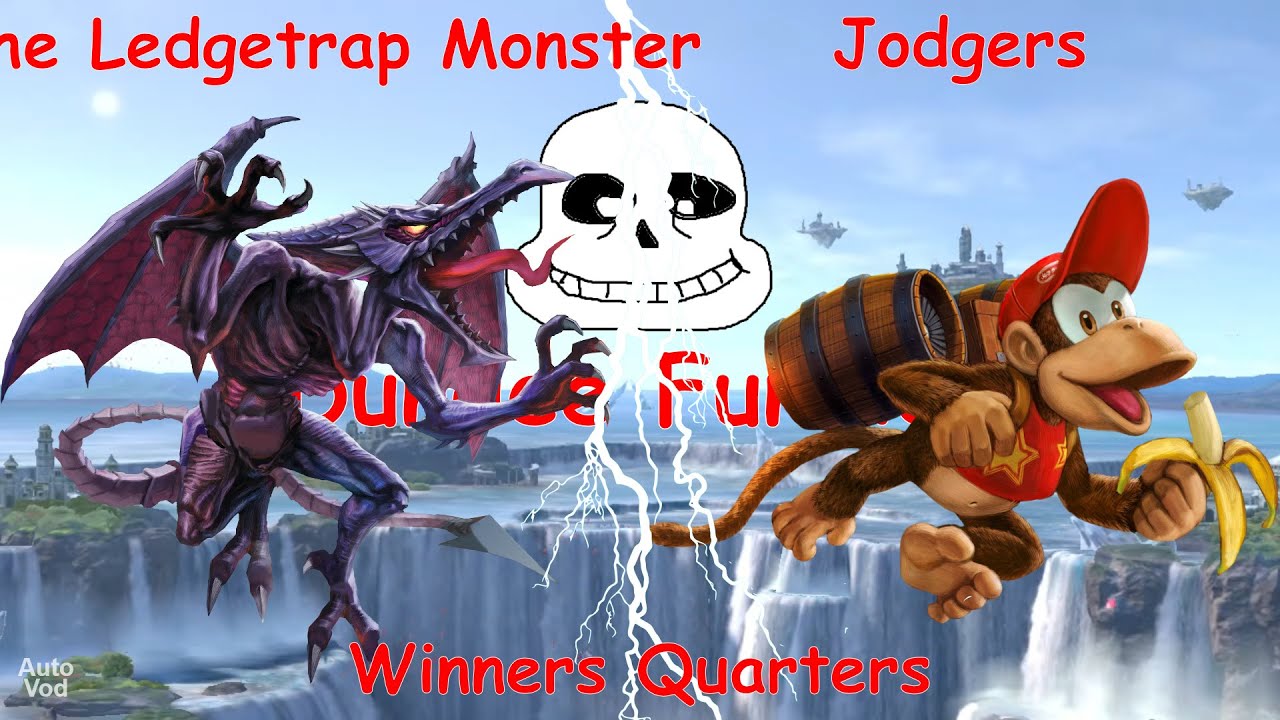 The Ledgetrap Monster (Ridley) vs Jodgers (Diddy Kong, Mii Swordfighter) - Dundee Fundies #149