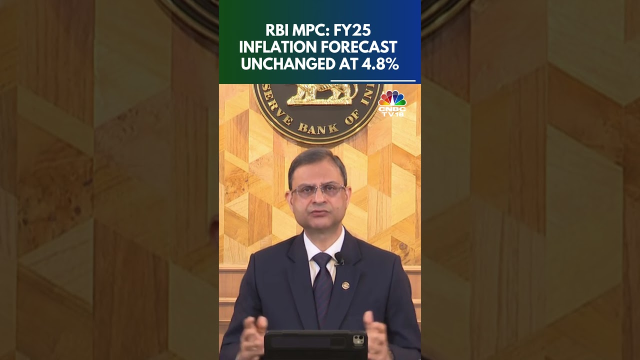 RBI MPC: FY25 Inflation Forecast Stands At 4.8% | RBI Monetary Policy | N18S | CNBC TV18
