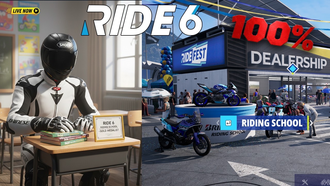 RIDE 6 | Riding School 100% Completion Stream Challenge