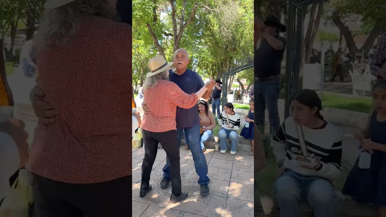 🎺Данзоны с Тамборасо - Банда Херманос Росалес сегодня днем ​​в саду Хереса.🌳💃
