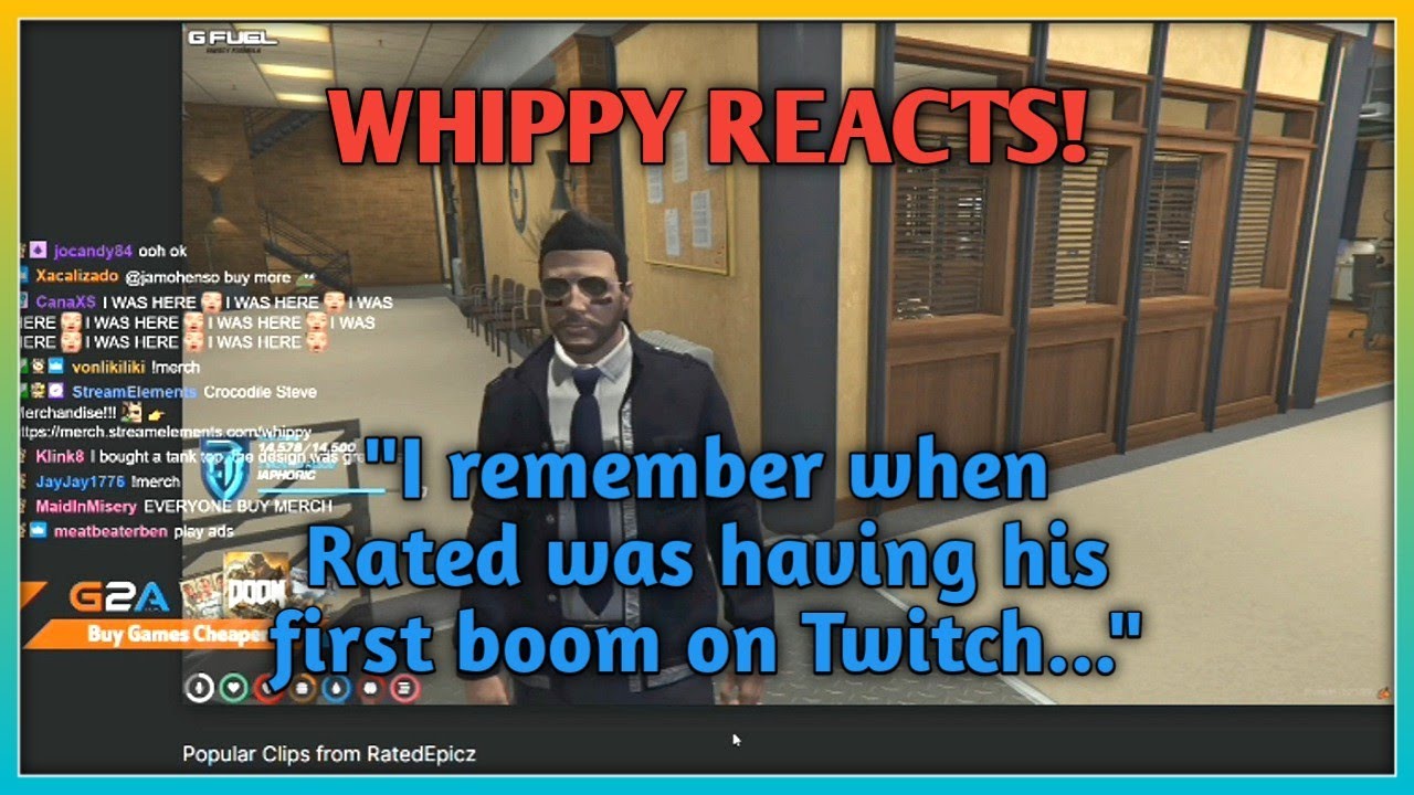 Whippy REACTS to RatedEpicz and Shared a Story Way Back When He Was Just a Small Streamer