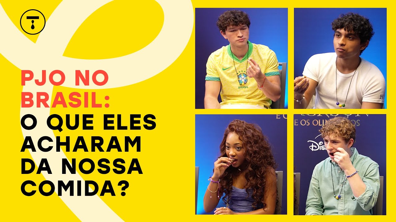 O QUE O ELENCO DE PJO ACHOU DA COMIDA BRASILEIRA?
