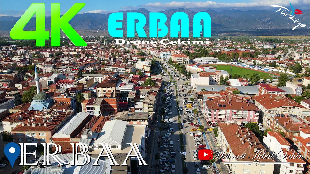 Erbaa Şehir Merkezi ve &Ccedil;arşı Camii - 4K Drone &Ccedil;ekimi / 27.9.21
