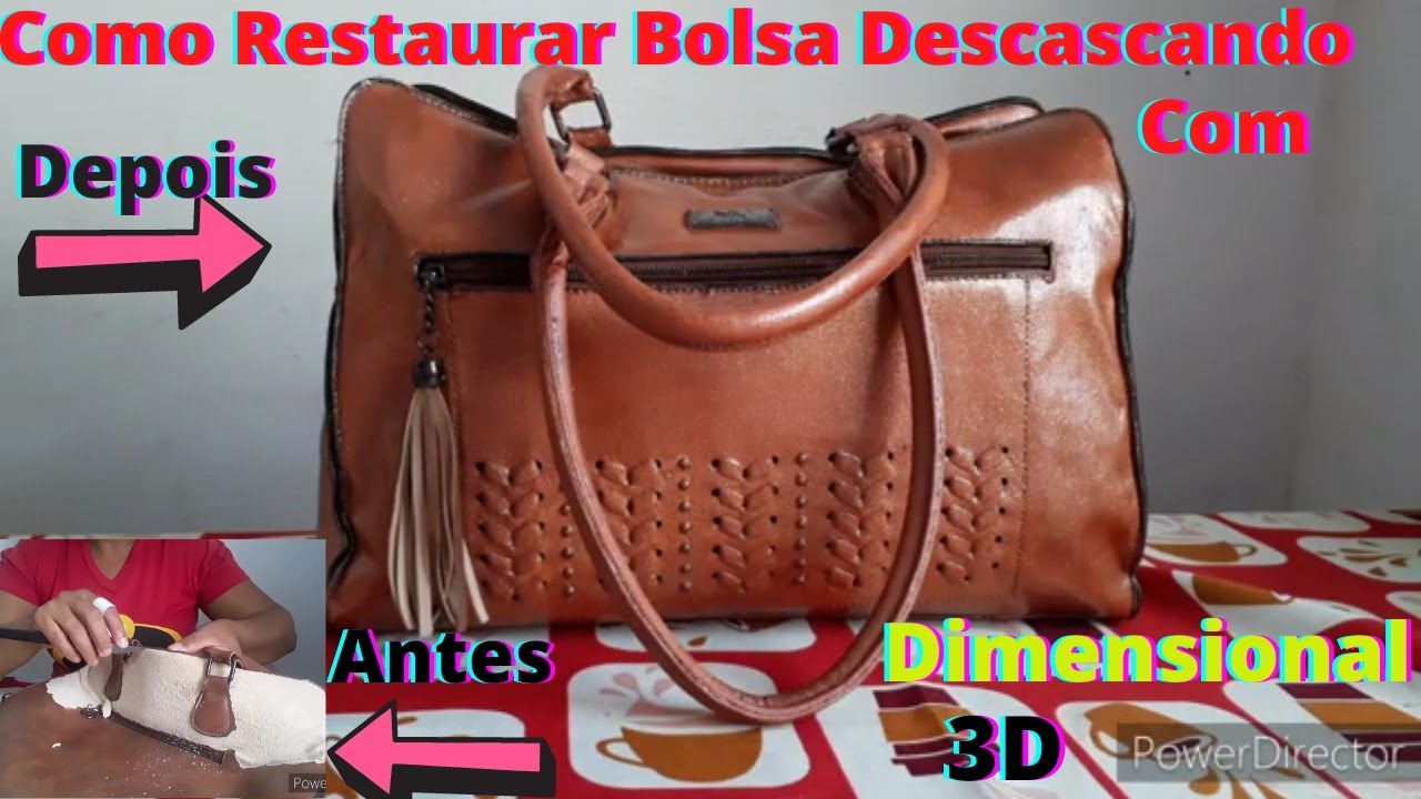 Como Restaurar Bolsa Descascando Com Tinta Dimensional 3D