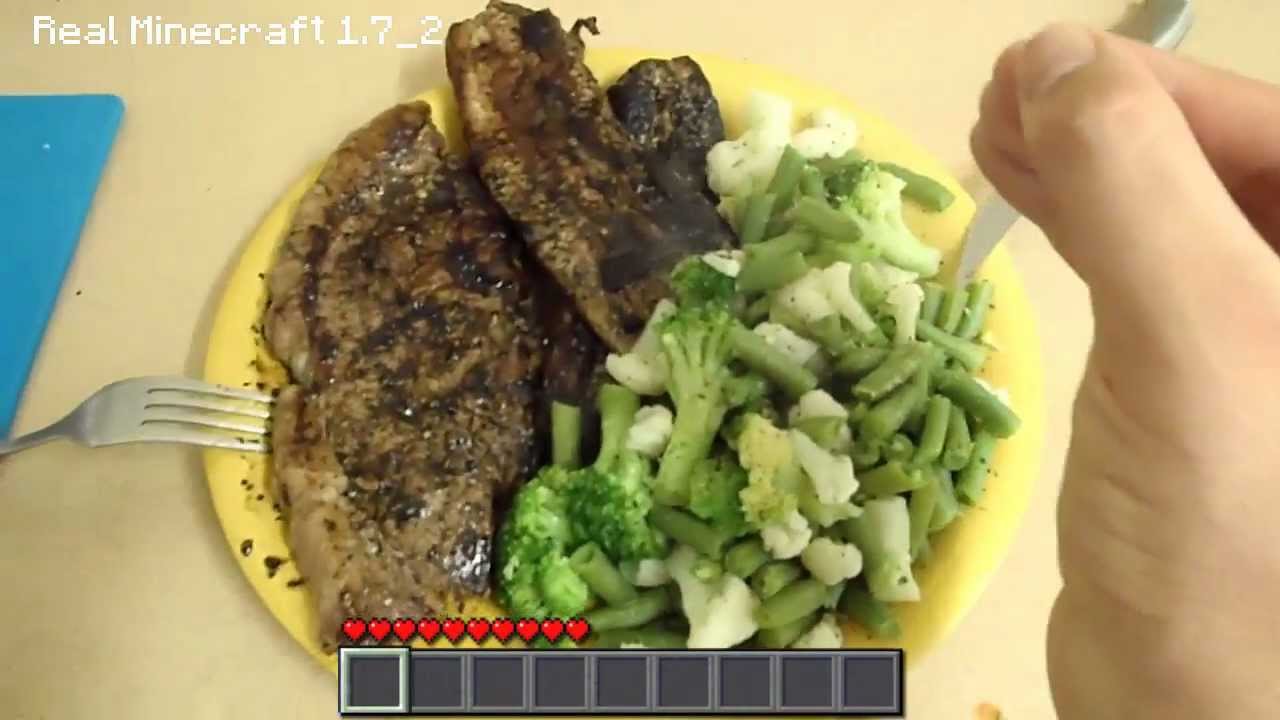 Real Life Minecraft Cooking - AUSSIE STEAK & VEGGIES!