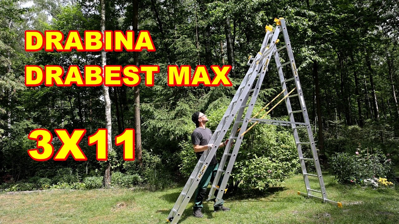 Drabest Max Drabina 3 elementowa  3x11 aluminiowa dla zawodowców Recenzja Test