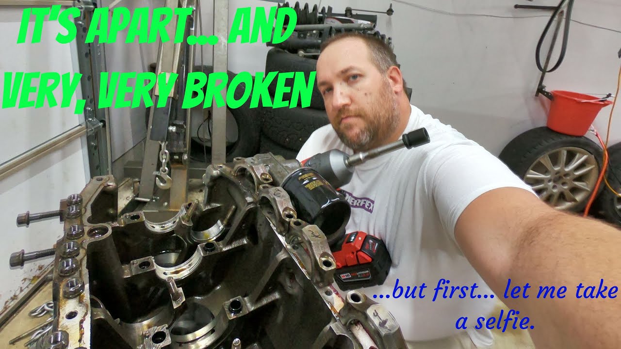Teardown of the b234, and a view of the damage