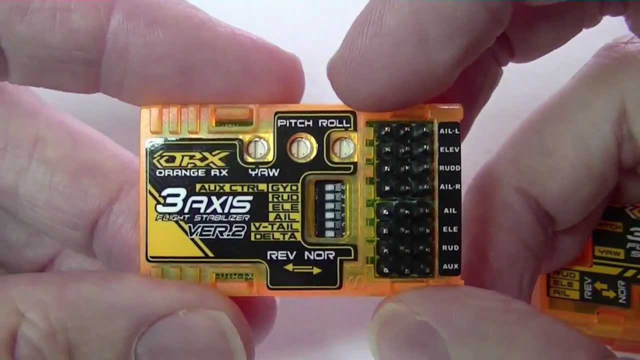 HobbyKing RX3S OrangeRX 3-Axis Flight Stabilizer V2 (V-tail/Delta/AUX) Part 1