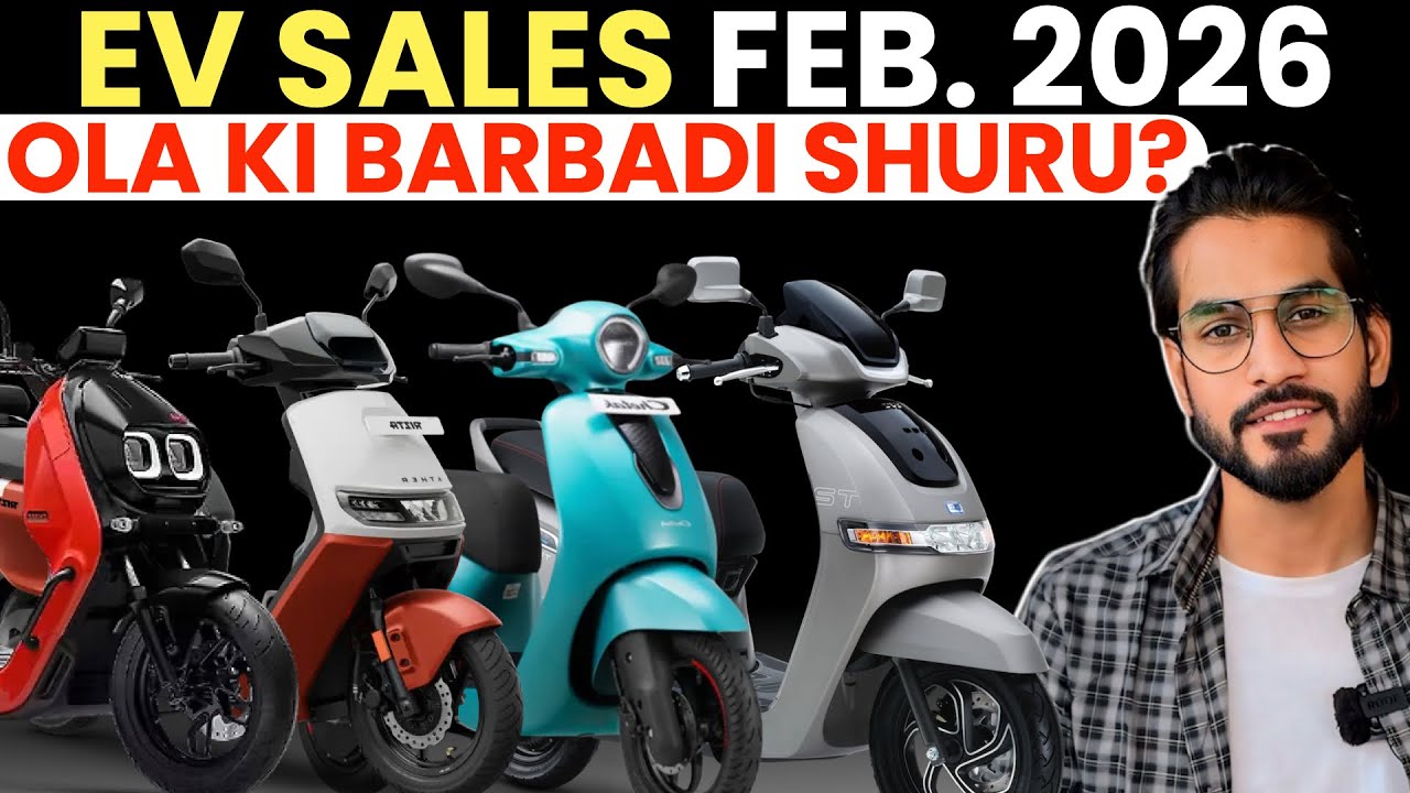 Top 10 Electric Vehicle in India⚡️Electric 2w Sales Feb 2026 | Ola Ki Barbadi Shuru?| Abhishek Moto
