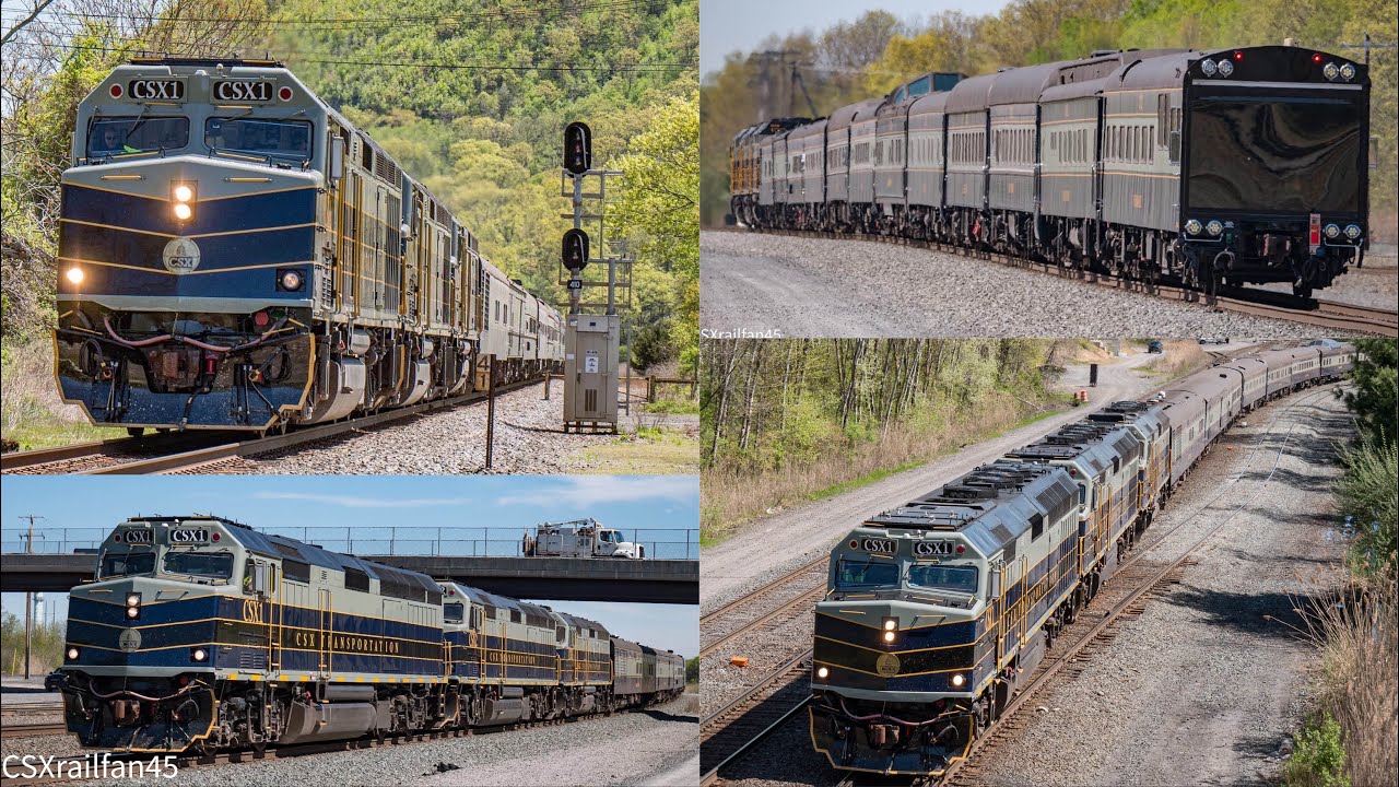 Chasing CSX P001 on the River Line! CSX #1, #2, & #3