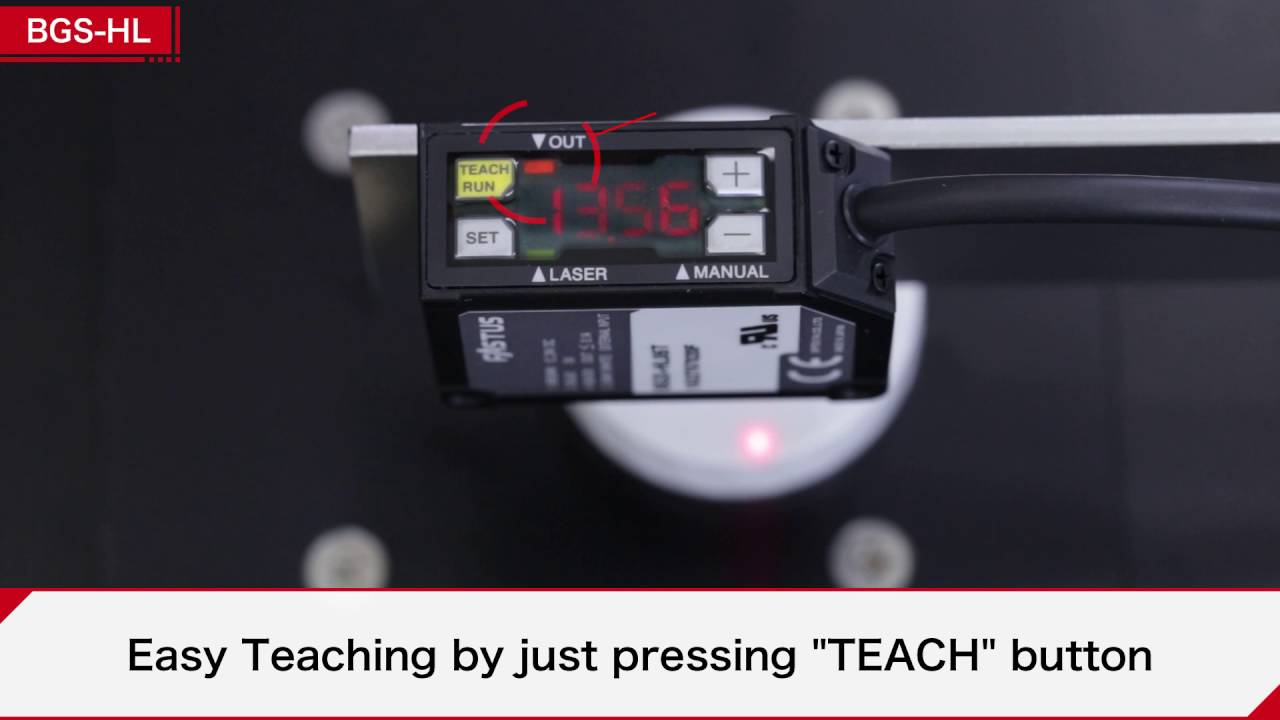 Compact Laser BGS Sensor BGS-HL Series