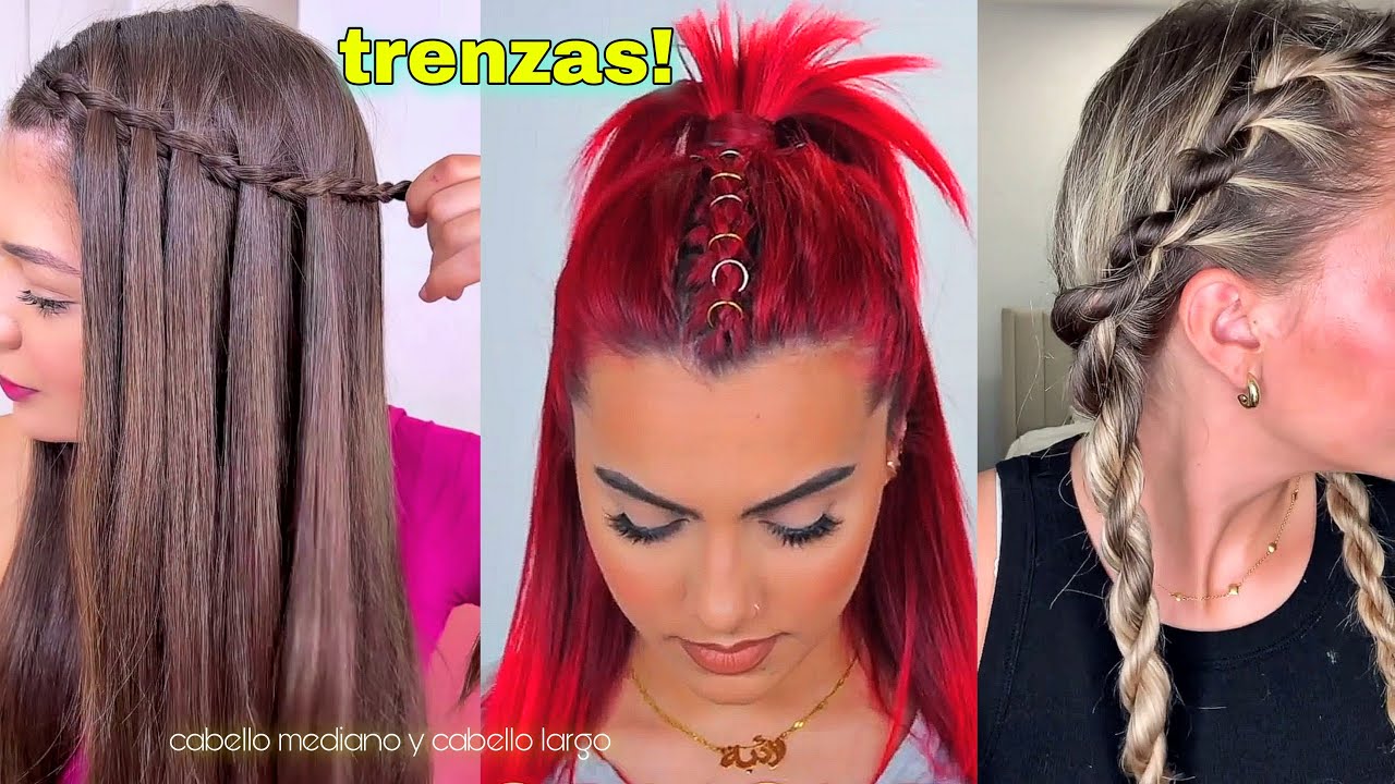 TUTORIAL DE PEINADOS CON TRENZAS (tendencia 2023) chicas fashions