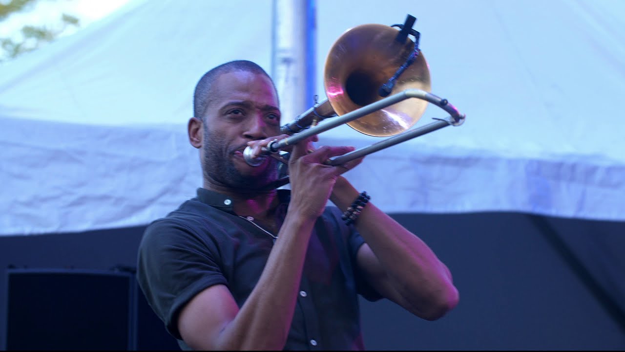 Trombone Shorty plays Brain Stew at Roots N Blues 2018 @TromboneShorty 