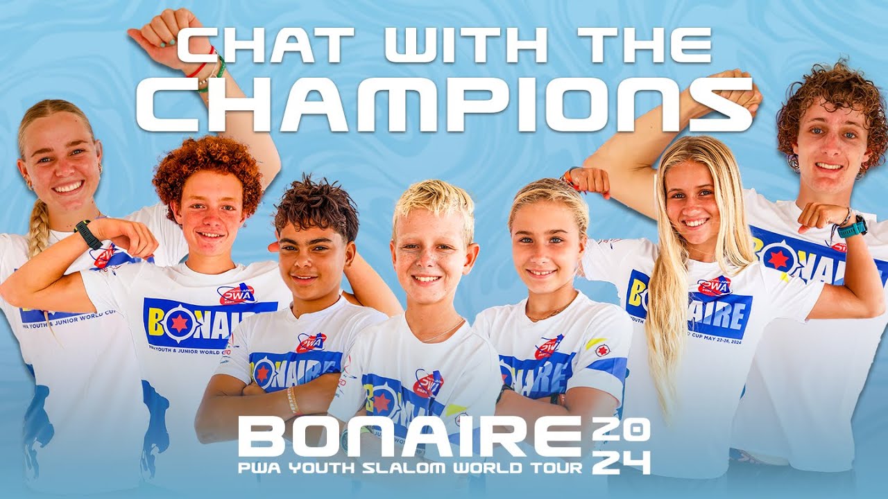 CHAT WITH THE CHAMPIONS! | PWA Youth & Junior Slalom World Cup Bonaire 2024