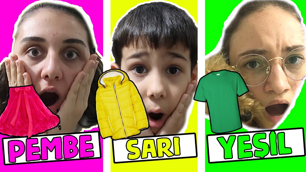 TEK RENK EN ÇABUK KOMBİN YAPMA CHALLENGE 2! Using only One Color In Your Clothes! - Challenge