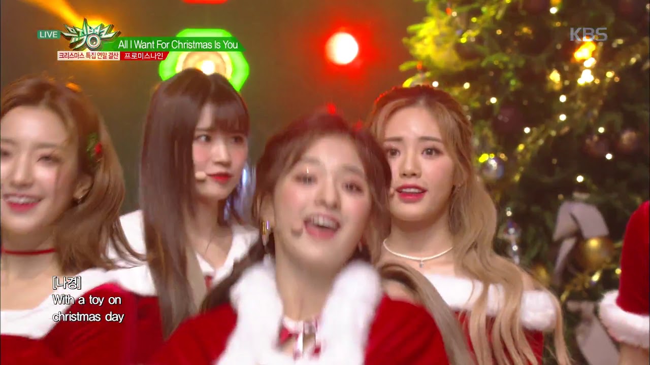 뮤직뱅크 Music Bank - All I Want For Christmas Is You (원곡 Mariah Carey)-프로미스나인(fromis_9).20181221
