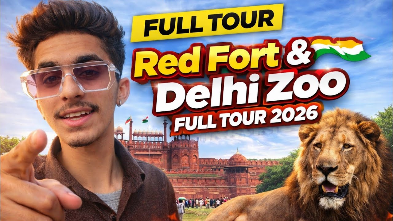 Red Fort & Delhi Zoo Full Tour 😱 Itna Bada Zoo? | Delhi Vlog 2026 #163