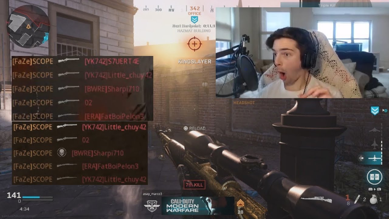 My BEST SNIPING CLIP on MODERN WARFARE!!