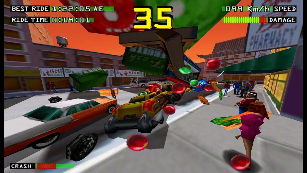 Smashing Drive (Gaelco 2000) - Rush Hour shift (medium)