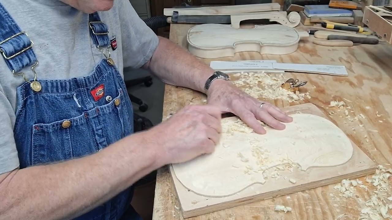 Using my 18mm plane to shape the top. You can win this violin. Subscribe, like and comment. 
