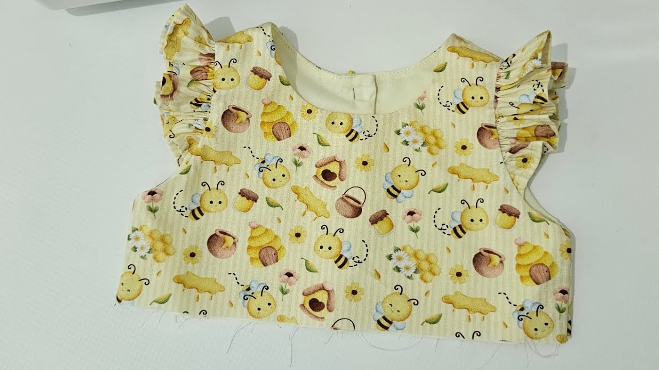 COSTURA SEM OVERLOCK: pala de vestido infantil. Diy 