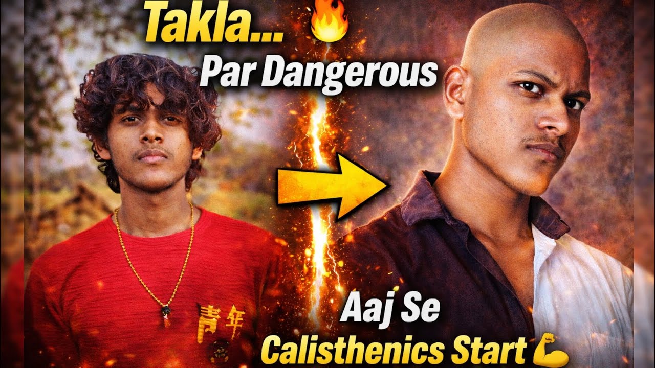 Ye Sirf Haircut Nahi Tha… Ye Nayi Life Ki Shuruaat Hai Transformation + Calisthenics Day 0 💪 #gym 