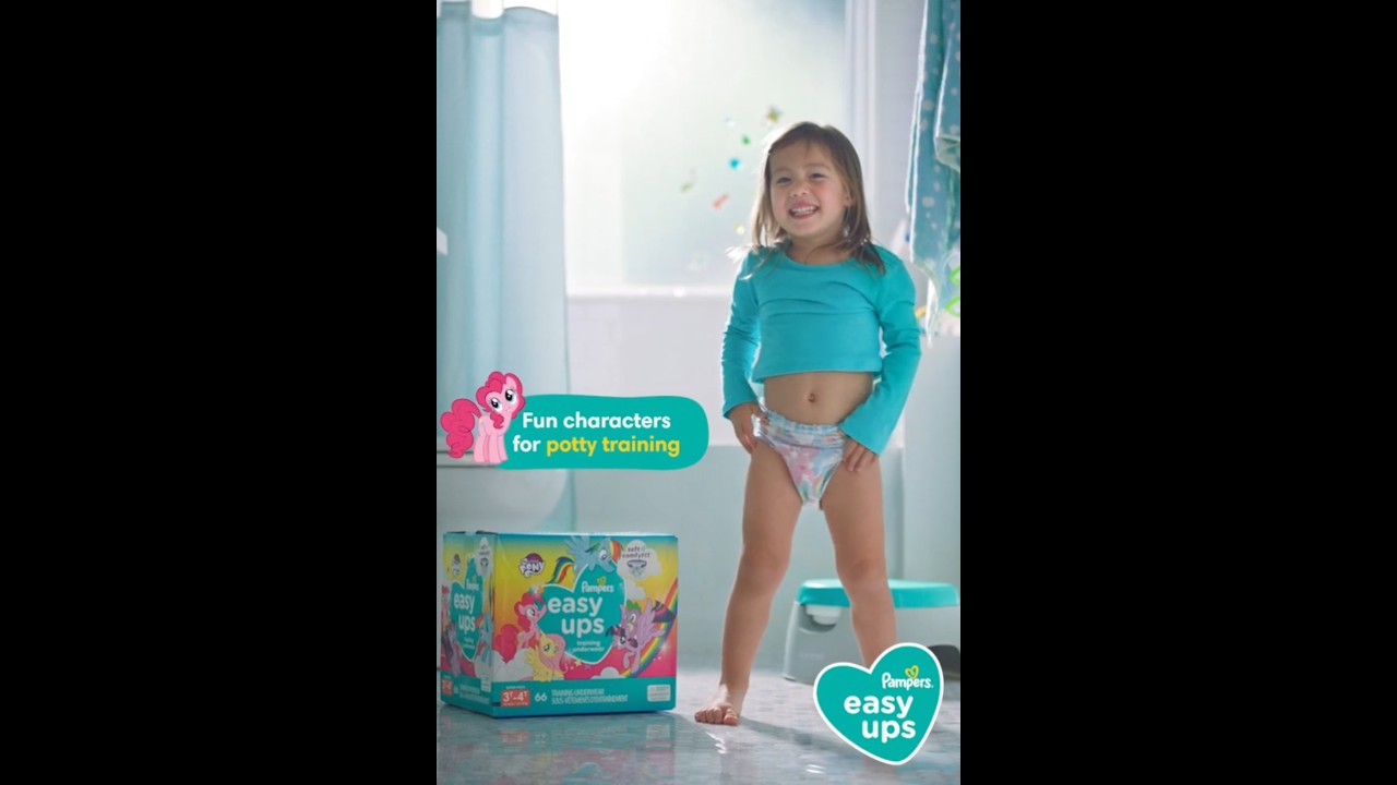 Pampers Easy Ups Little Girl Short Ad | Kids Videos